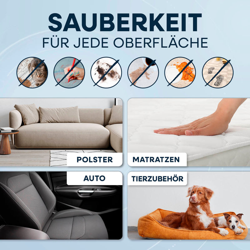 CLEANmaxx Polster- & Teppichreiniger Pro Steam - mit Heißwasser & Dampf - 2000 W