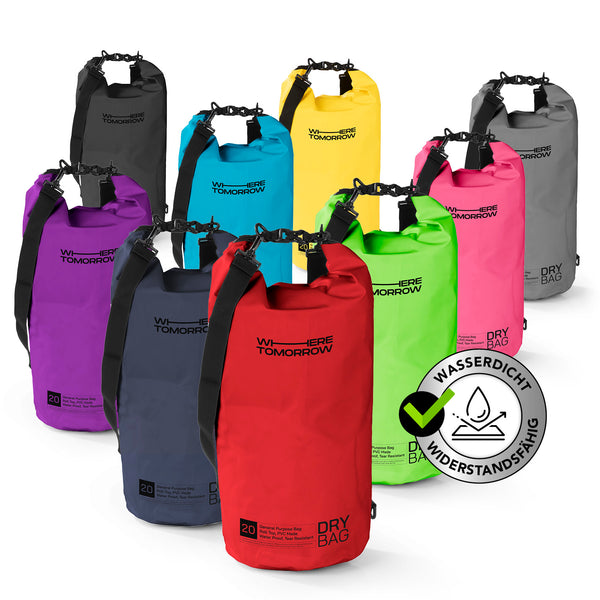 Where Tomorrow Dry Bag 20L - Style 01 - Rot