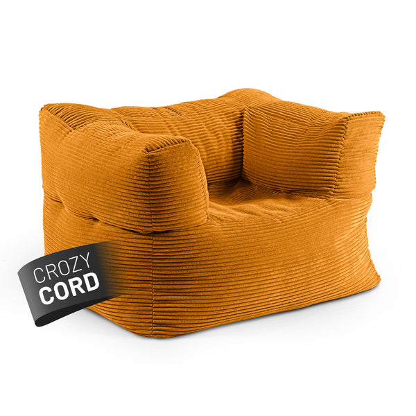 LUMALAND Modularer Sessel aus der Cord-Reihe, 96x72x70 cm - Bezug soft & waschbar - Senfgelb