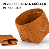 N8WERK Filz-Aufbewahrungskorb M rostfarben, 32 x 32 x 32 cm, faltbar, strapazierfähig, bodenschonend, vielseitig einsetzbar im Haushalt.