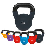 #DoYourFitness Kettlebell - Kugelhantel aus massivem Gusseisen mit Neoprenbeschichtung - 28 kg