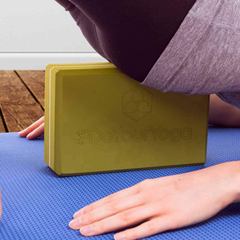 #DoYourYoga Yogablock Damodar - 28 x 20 x 5 cm -  180 g - Gelb