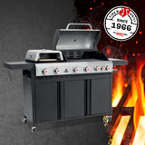 LANDMANN Gasgrill CALIANO 6.1 cooK mit Pizzaaufsatz