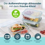 GOURMETmaxx Glas-Frischhaltedosen Klick-it - 1600 ml