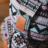 #DoYourYoga Yoga-Bolster Tarik mit Bio-Dinkelspelz, 68x22x22 cm, indisches Design, abnehmbarer Bezug, ideal für Meditation und Yoga.