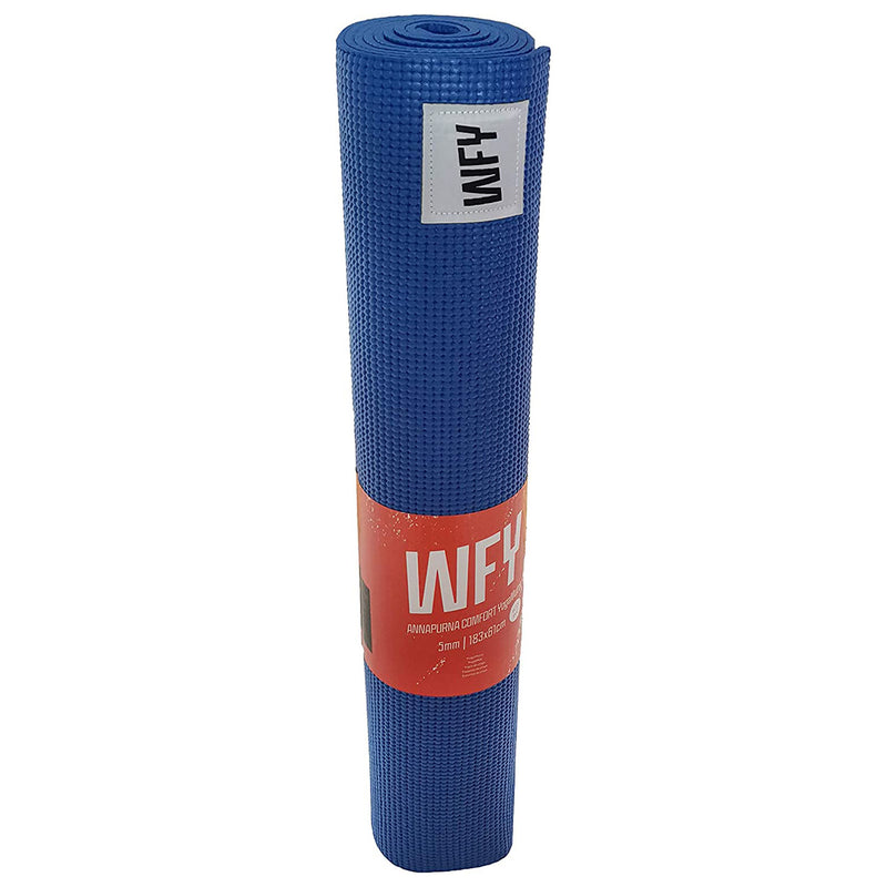 #DoYourYoga Fitnessmatte Yogamatte "Annapurna Comfort" - 183 x 61 - Pilates Workout Matte - Blau