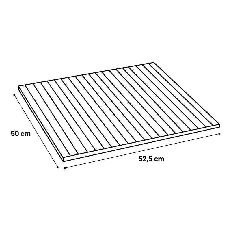 LUMALAND Bambusauflage für Modular-Hocker - 54 x 50 x 1 cm