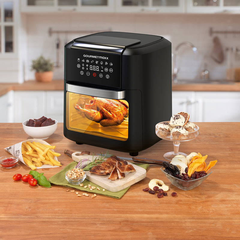 GOURMETmaxx 4in1-Heißluftfritteuse 11 L - mit Touchdisplay - fettarm frittieren