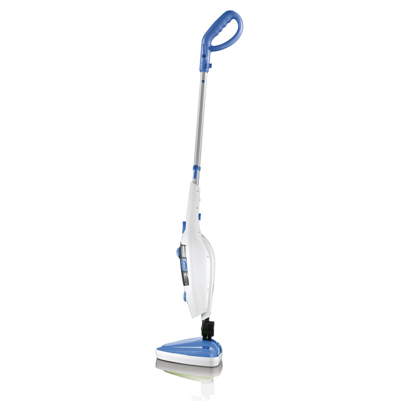 CLEANmaxx Dampfbesen mit Dampfregulierung - blau/weiß