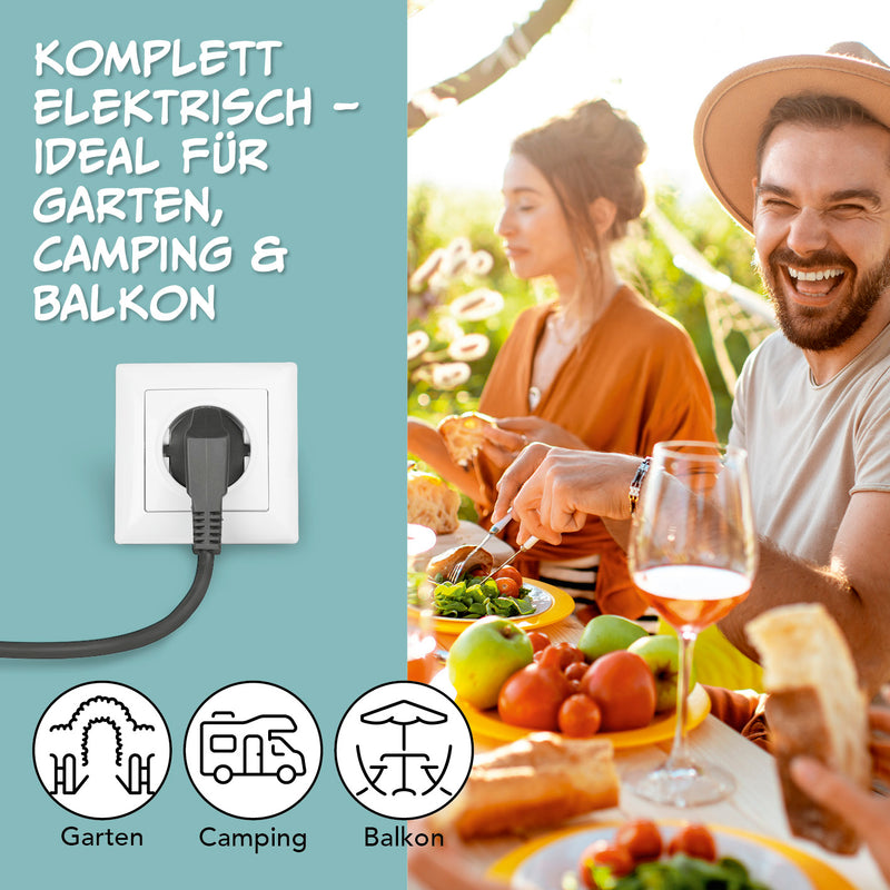 GOURMETmaxx elektrische Partypfanne - Ø 30 cm - mit Thermostat und Glasdeckel