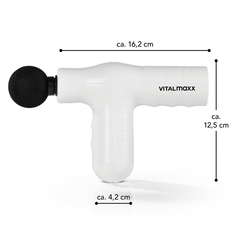 VITALmaxx Mini Massage Gun Smart Grip - Weiß