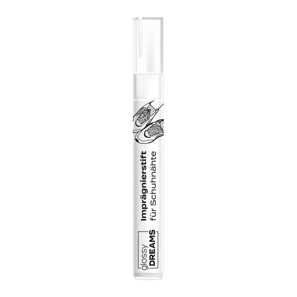 glossy DREAMS Nahtstift - Imprägnierstift für Schuhnähte, schützt und pflegt weiße Schuhnähte, 8 ml.