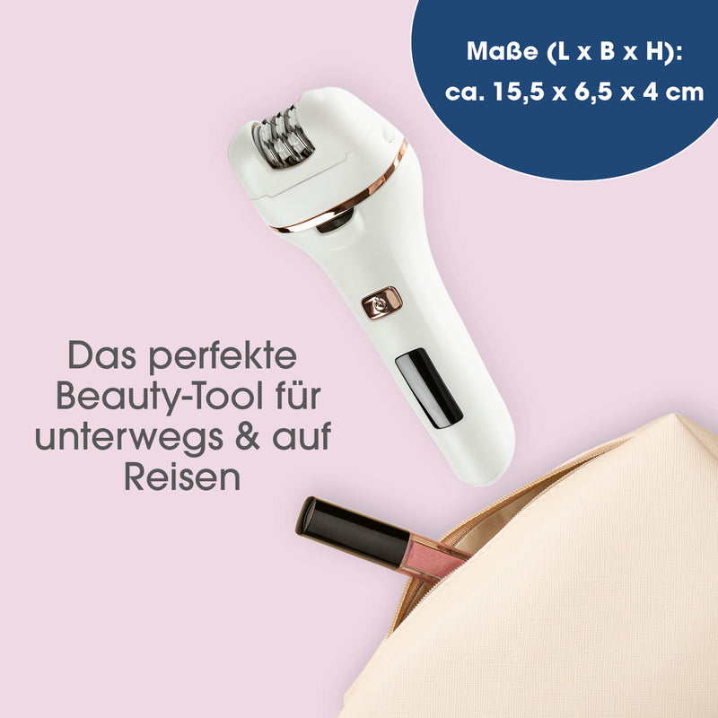 VITALmaxx Epilierer inkl. Akku & USB-Kabel - weiß/rosegold