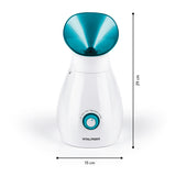 VITALmaxx Gesichtssauna 3in1 weiß/blau, multifunktionales Dampfgerät für Gesichtspflege, Porenöffnung, Luftbefeuchter und Handtuchwärmer.