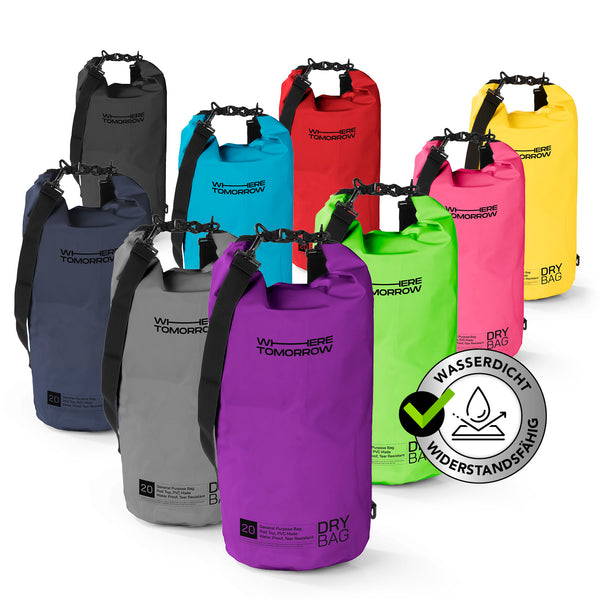 Where Tomorrow Dry Bag 20L - Style 01 - Lila