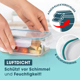 GOURMETmaxx Glas-Frischhaltedosen Klick-it - 725 ml