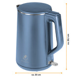 GOURMETmaxx Wasserkocher Cool-Touch - 1,7 l - Blau