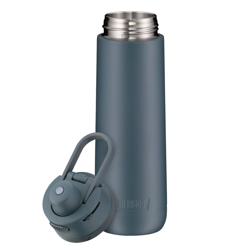 THERMOS Guardian Line Isolier-Trinkflasche 700 ml lake blue, doppelwandiger Edelstahl, auslaufsicher, mit Push Button Lid und Tragegriff.