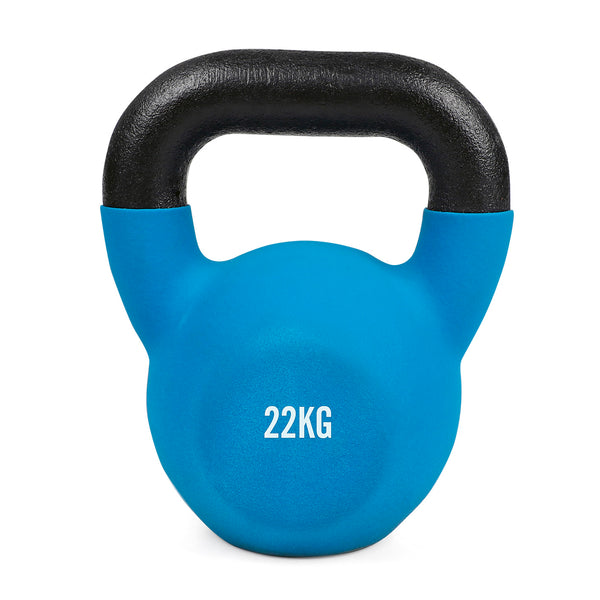 #DoYourFitness Kettlebell - Kugelhantel aus massivem Gusseisen mit Neoprenbeschichtung - 22 kg