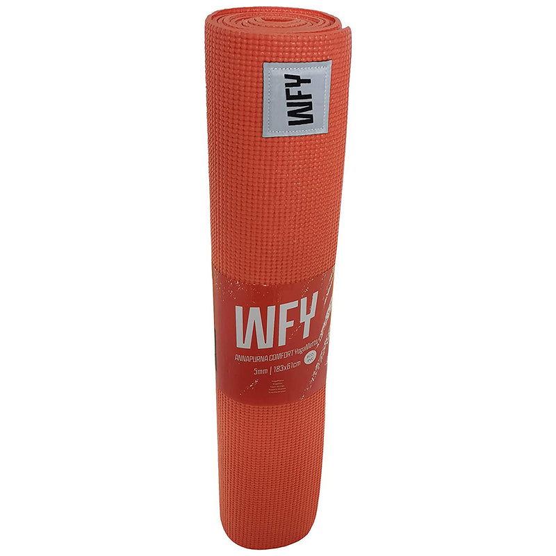 #DoYourYoga Fitnessmatte Yogamatte "Annapurna Comfort" - 183 x 61 - Pilates Workout Matte - Orange