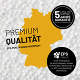 LUMALAND Sitzsack Pouf (50 L) Senfgelb mit langlebigen EPS-Perlen made in Germany, 5 Jahre Garantie auf Außenhüllen.