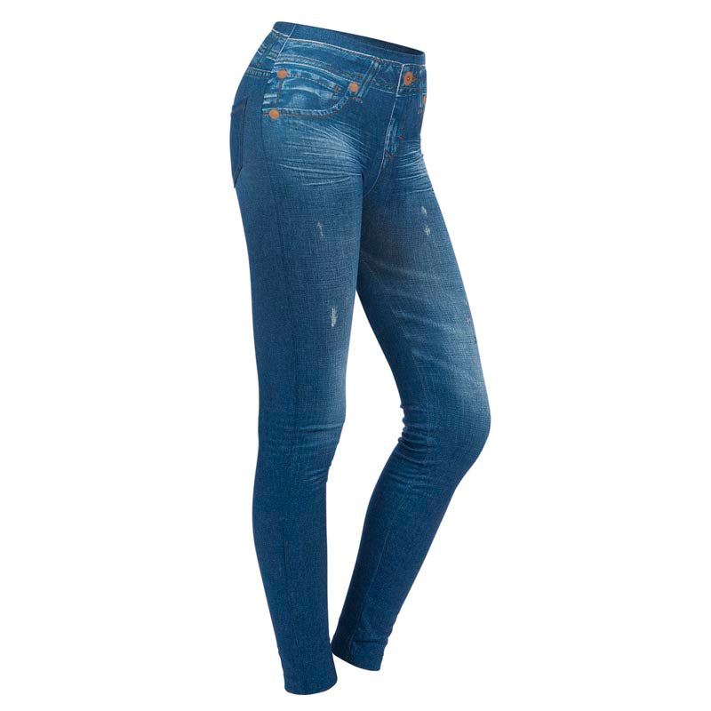 SLIMmaxx Jeans-Leggings - 42/44 (L) - blau/schwarz - 2er-Set