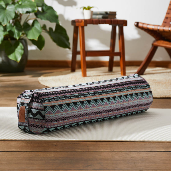 #DoYourYoga Yoga-Bolster Tarik - gefüllt mit Bio-Dinkelspelz - 68 x 22 x 22 cm - Style 12