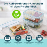 GOURMETmaxx Glas-Frischhaltedosen Klick-it - 725 ml