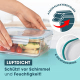 GOURMETmaxx Glas-Frischhaltedosen Klick-it - 1600 ml