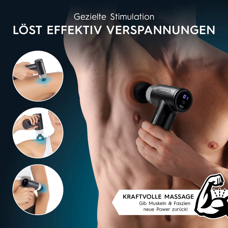 VITALmaxx Massagegerät Mini-Gun -  schwarz/silber