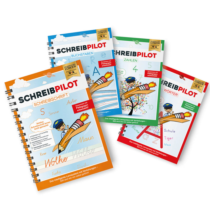 SCHREIBPILOT Schreiblernheft für ABC-Schützen mit vorgeprägten Buchstaben zum Erlernen der Schreibschrift in vereinfachter Ausgangsschrift