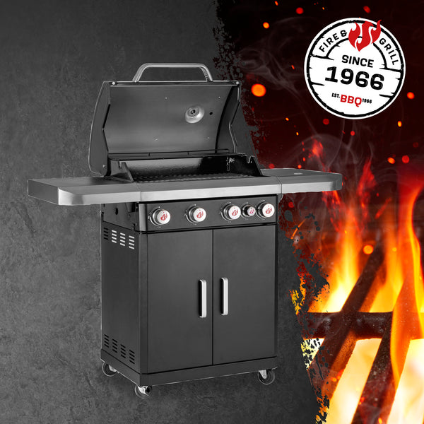 LANDMANN Gasgrill Rexon 4.1 cooK - schwarz