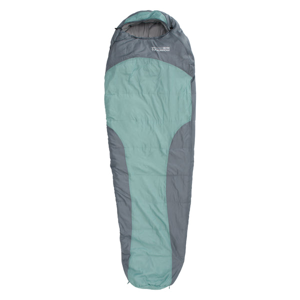 Where Tomorrow Camping Schlafsack Classic - Mumienschlafsack mit Tasche - 230 x 80 x 55 cm - Hellblau