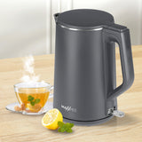 MAXXMEE Wasserkocher "Cool touch" - 1,5 l Füllmenge - cool grey