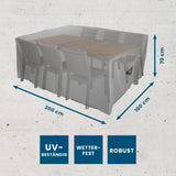 Hoberg Gartenmöbel-Abdeckung mit Kordelzug - Wetterfest & UV-beständig