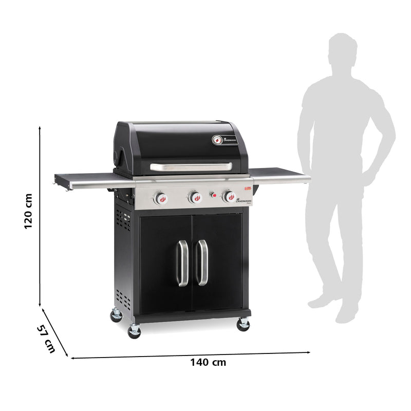 LANDMANN Gasgrill Triton 3.0 - Schwarz