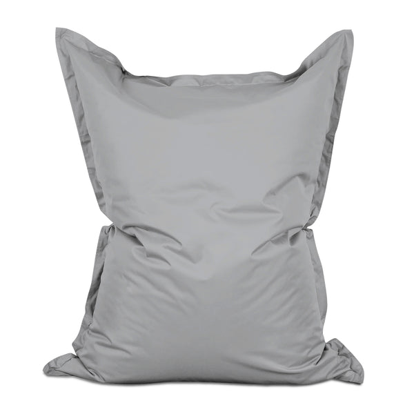 LUMALAND Sitzsack Classic XXL (380 L) in Silbergrau, wetterfest, pflegeleicht und komfortabel für Innen- und Außenbereich.