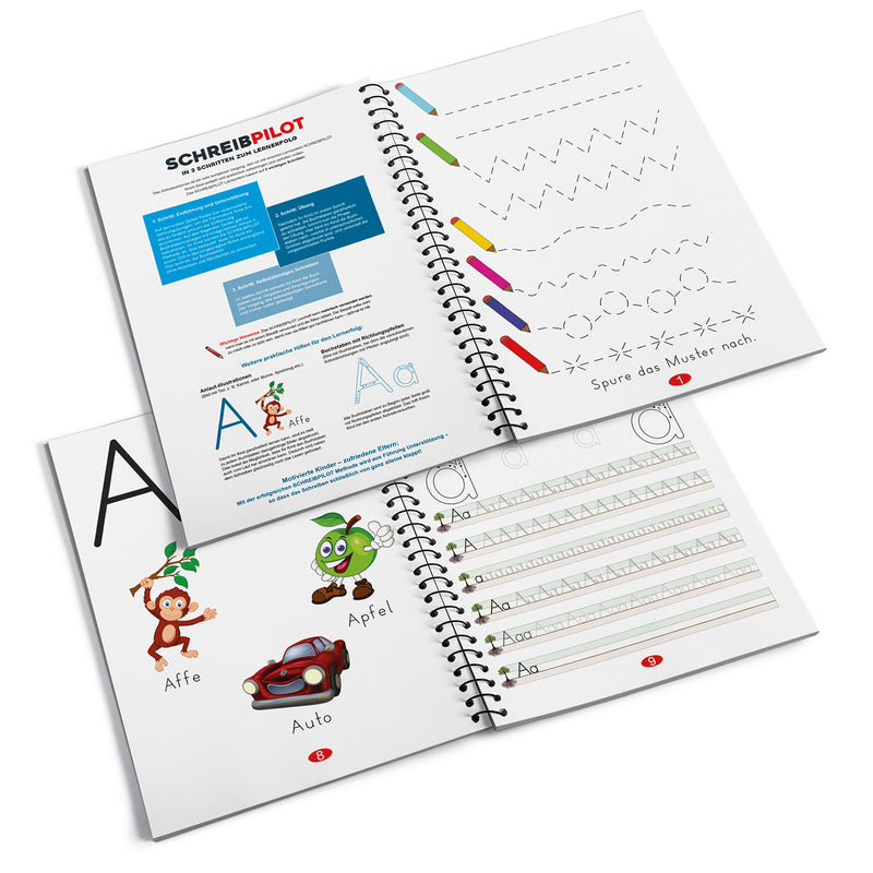Schreibpilot Heft Buchstaben mit Bleistift/Radiergummi - DIN-A4