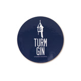 TURM GIN Untersetzer Kork - blau mit Logo