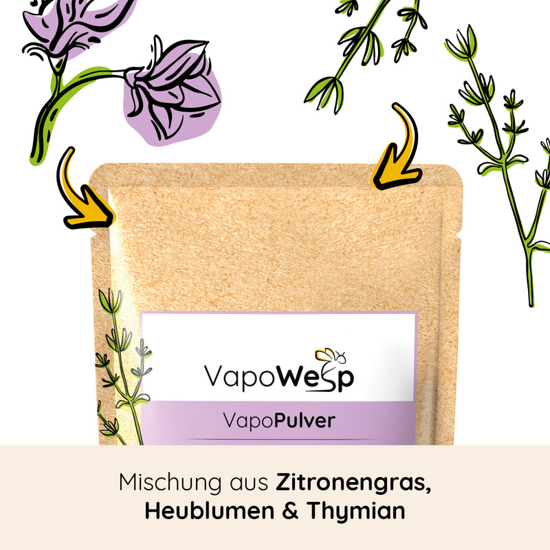 VapoWesp Pulver Hay Flowers & Thyme - 100 g