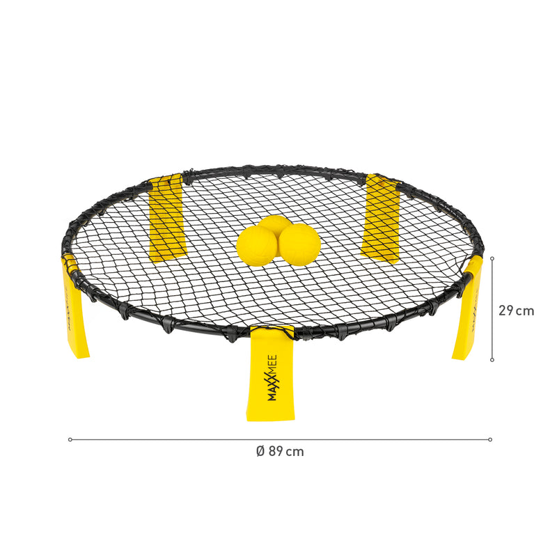 GARVIDA Mini-Volleyball-Spiel Spike Ball Set - 6-tlg. - gelb/schwarz