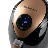 GOURMETmaxx Heißluft-Fritteuse Digital - 2,5 Lilter - 1500 Watt - schwarz/kupfer