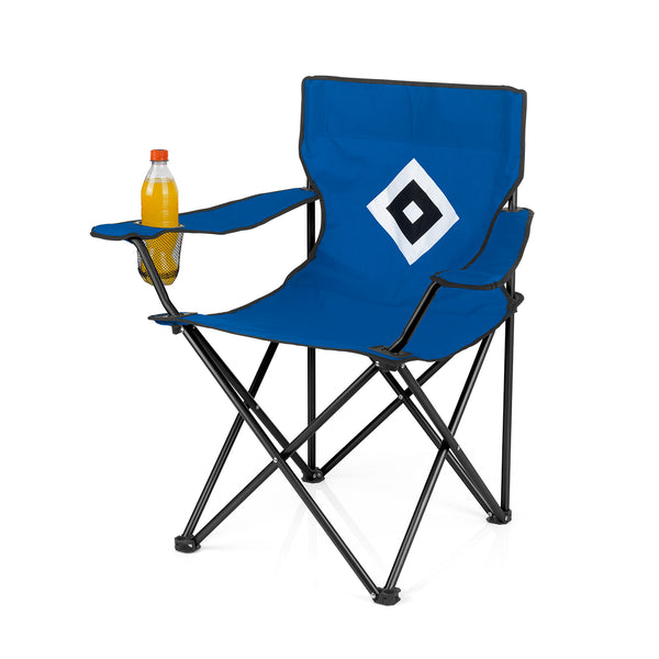 HSV Campingstuhl faltbar mit Logo - 80x50 cm - blau