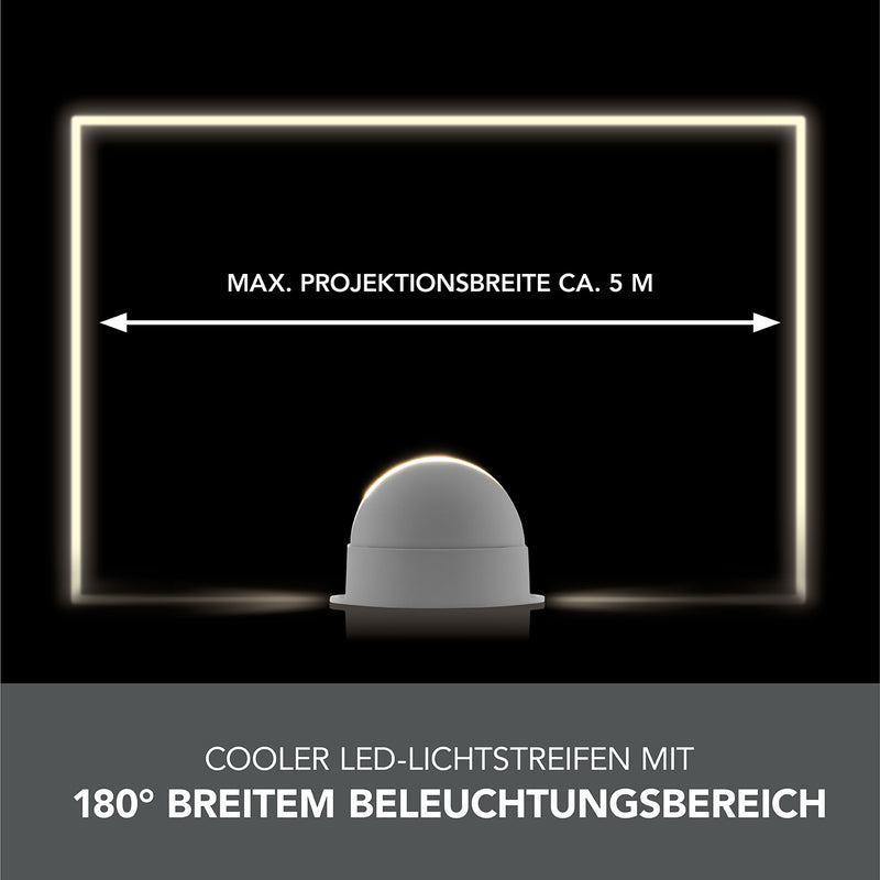 MAXXMEE LED-Rahmen-Projektor - weiß