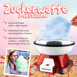 GOURMETmaxx Zuckerwatte-Maschine - rot/weiß