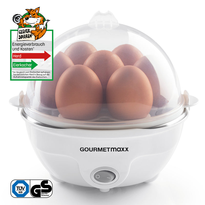 GOURMETmaxx Eierkocher für 7 Eier - weiß