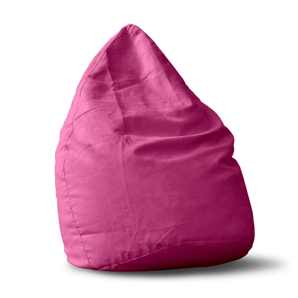 LUMALAND Luxury XL Sitzsack stylischer Beanbag - 120L Füllung - Pink
