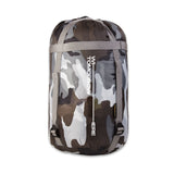 Where Tomorrow Camping Schlafsack Small & Light - Mumienschlafsack mit Tasche - 220 x 80 x 50 cm - Camouflage Grau