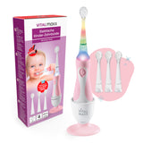 VITALmaxx Elektrische Kinder-Zahnbürste mit Smart Timer - Ab 6 Monate* - Rosa/Weiß
