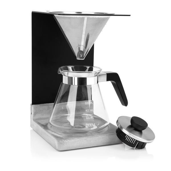 POUR OVER Kaffeebereiter Set - 4 Tassen | 4-teilig Betonoptik